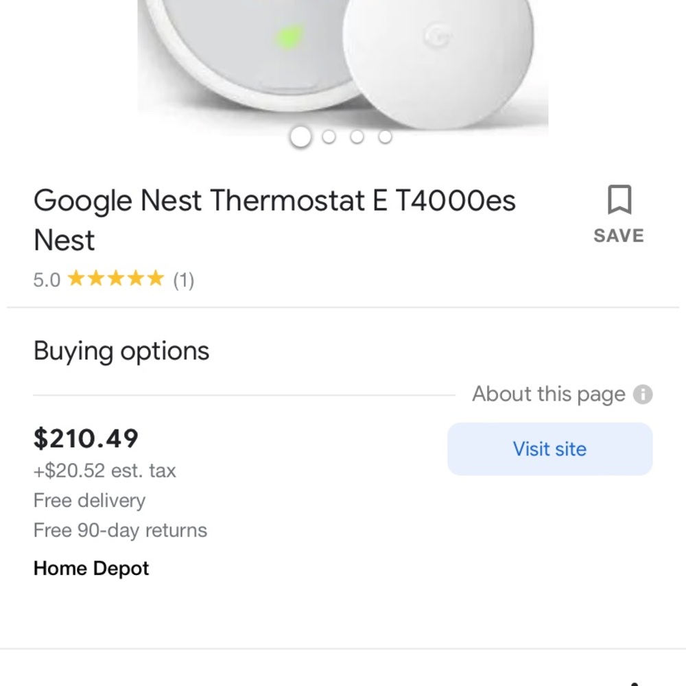 Google nest thermostat